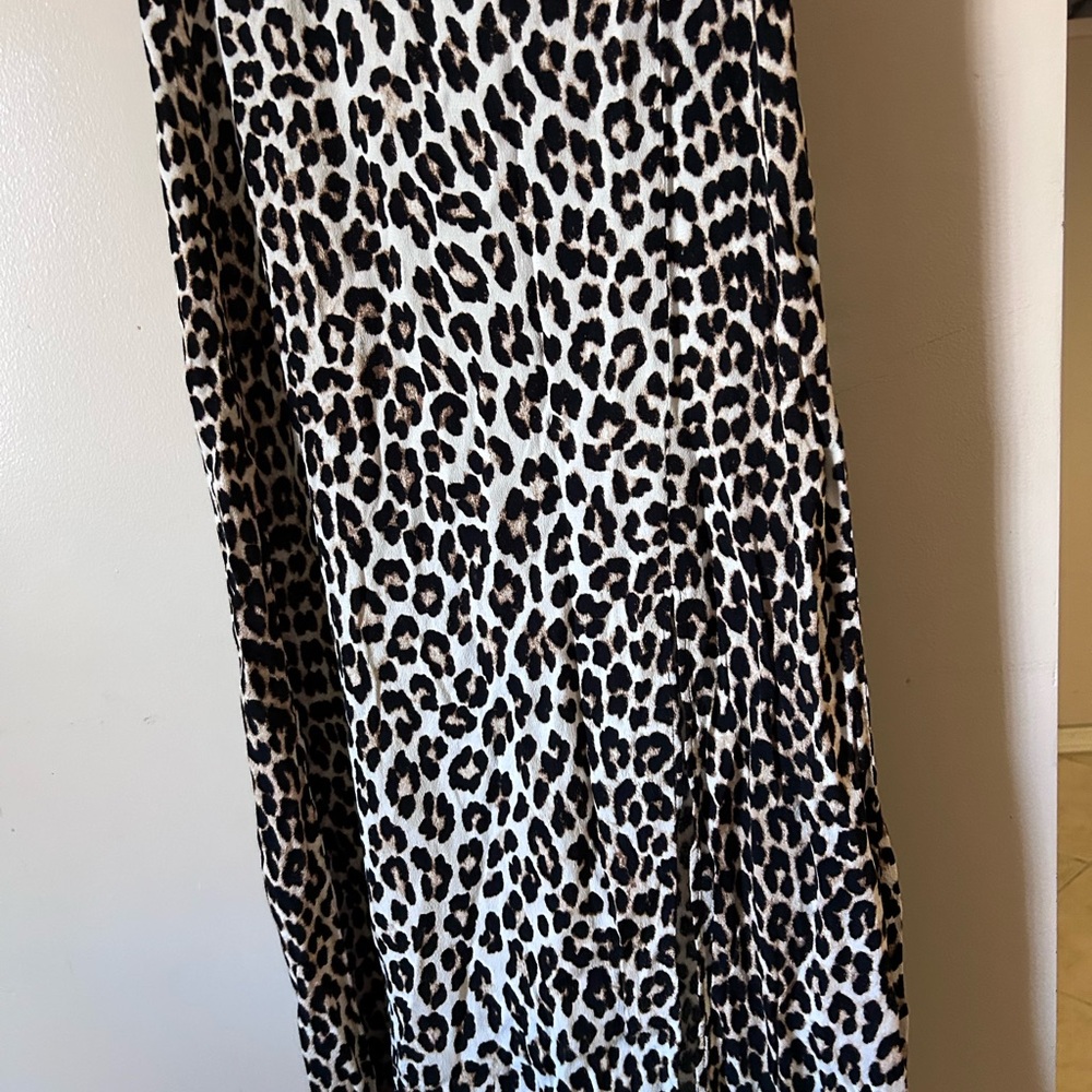 H&M Black and White Maxi Pencil Skirt